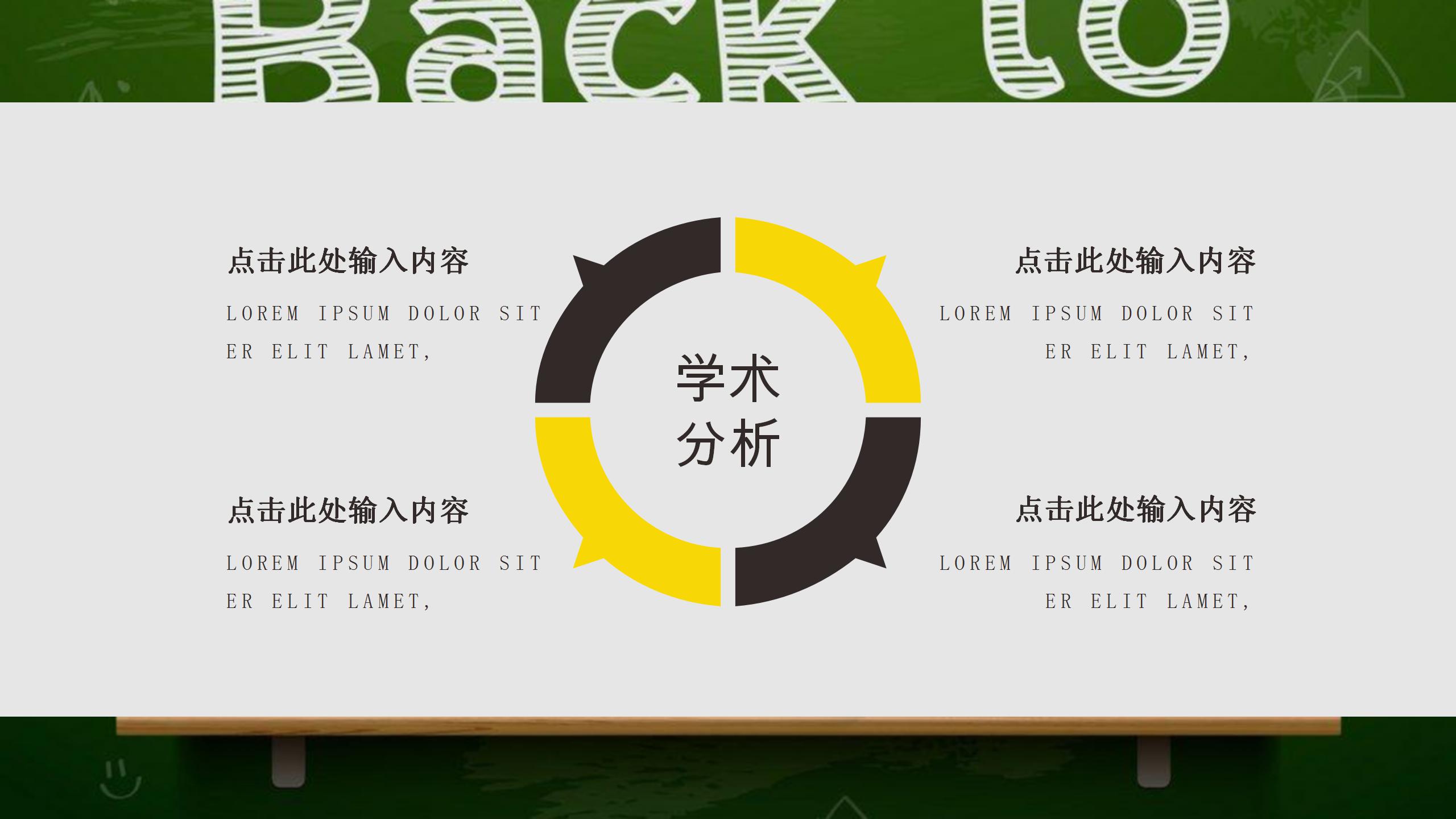 绿色简约教师说课ppt模板