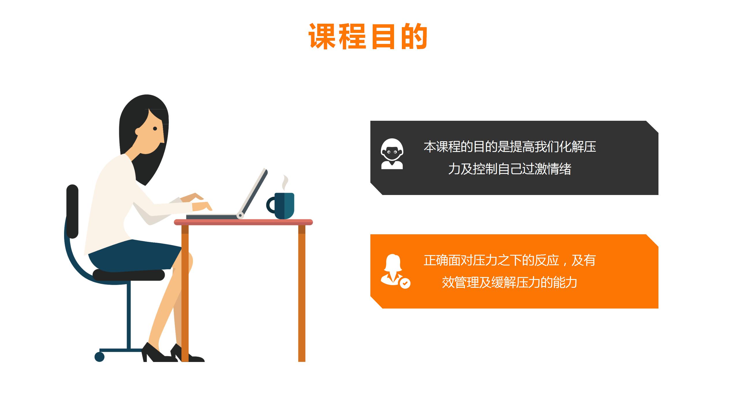 职场压力情绪管理ppt模板