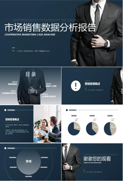 市场销售数据分析报告ppt模板