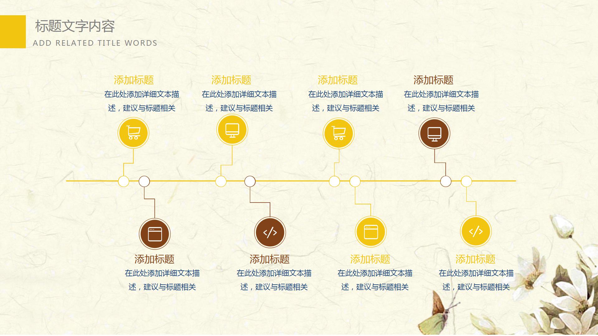 清爽野餐郊游ppt背景图片