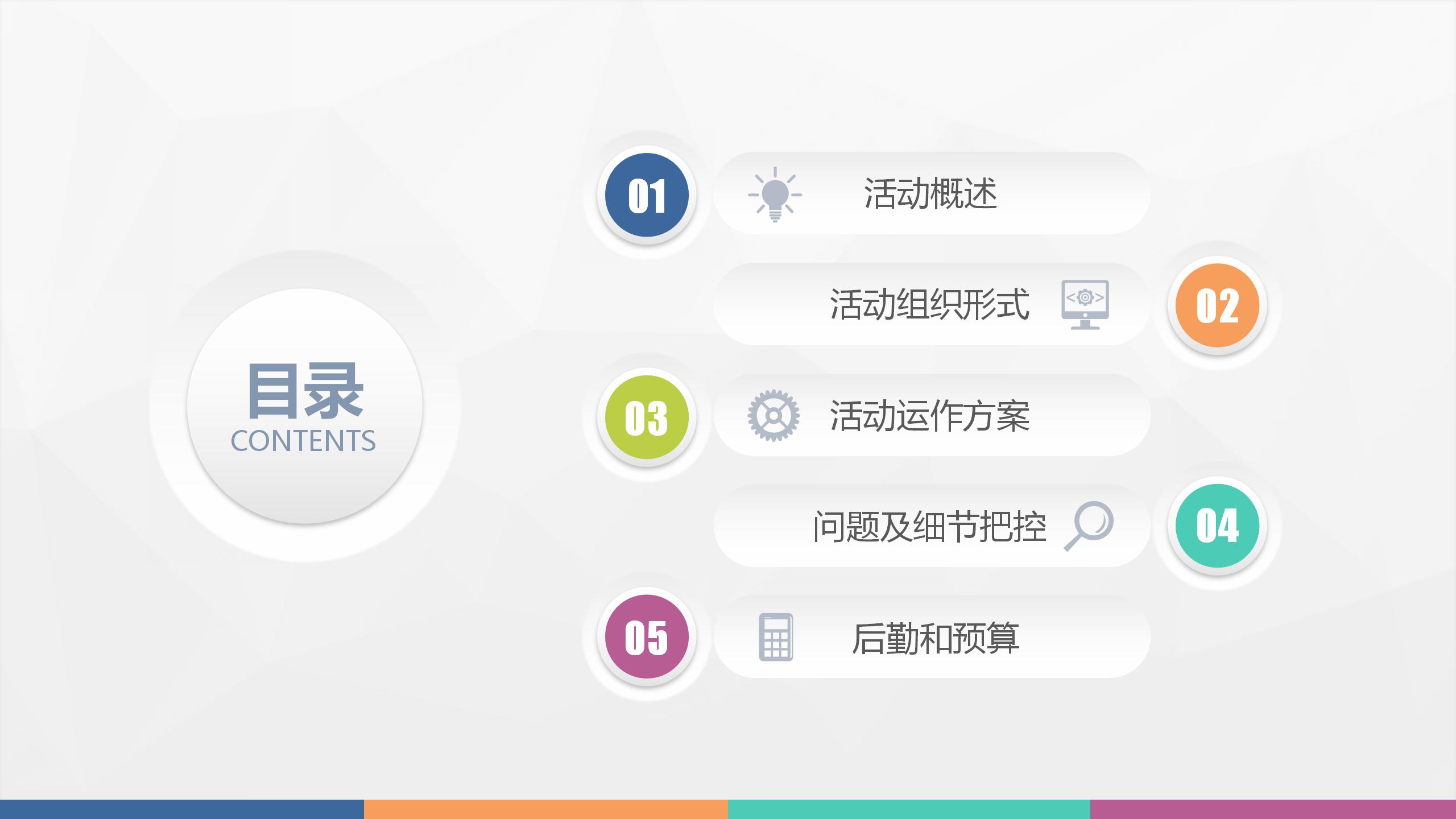 清爽商业化项目策划书ppt模板