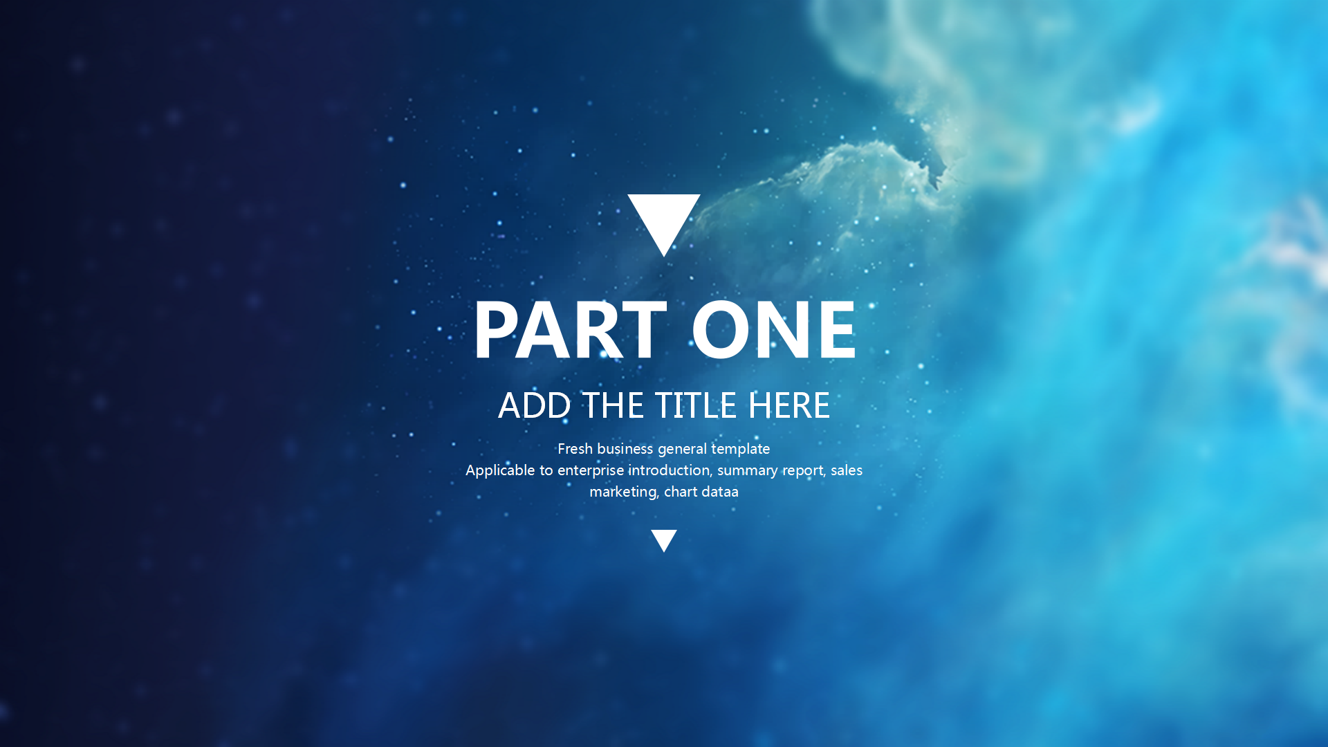 蓝色大气商务合作通用ppt模板