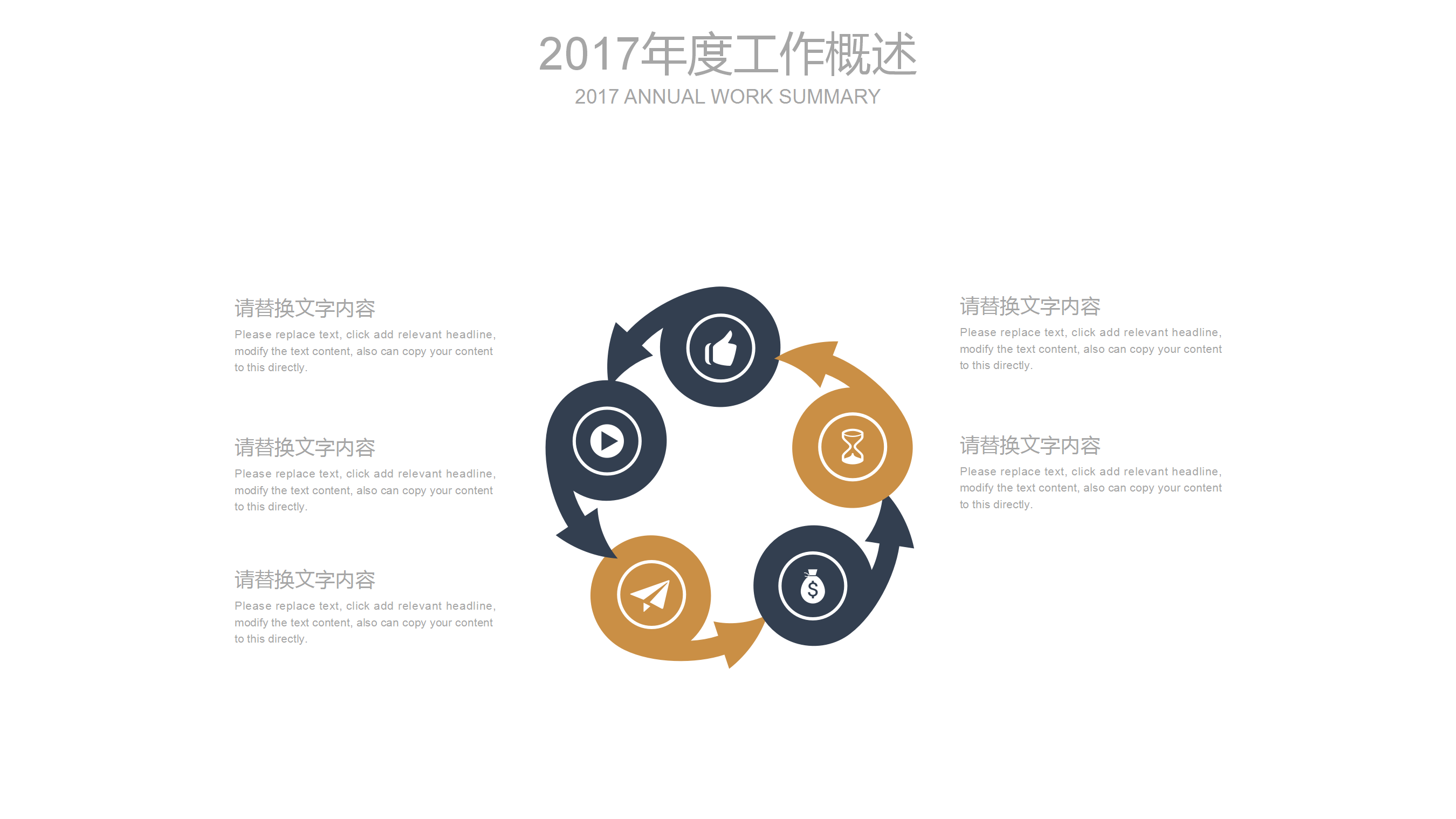 简洁商务会议交流ppt模板