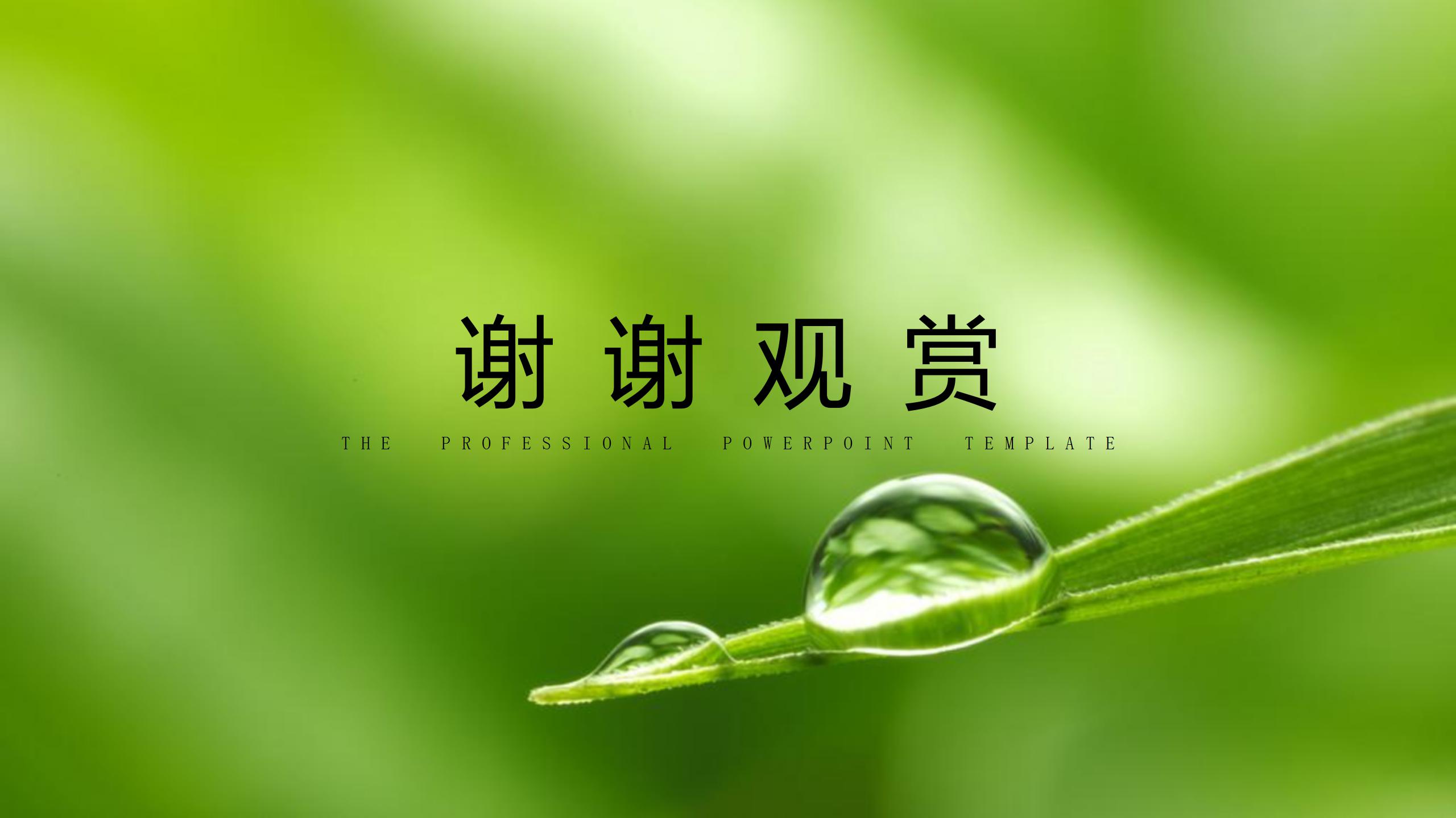 绿色简约学生教育培训通用ppt模板