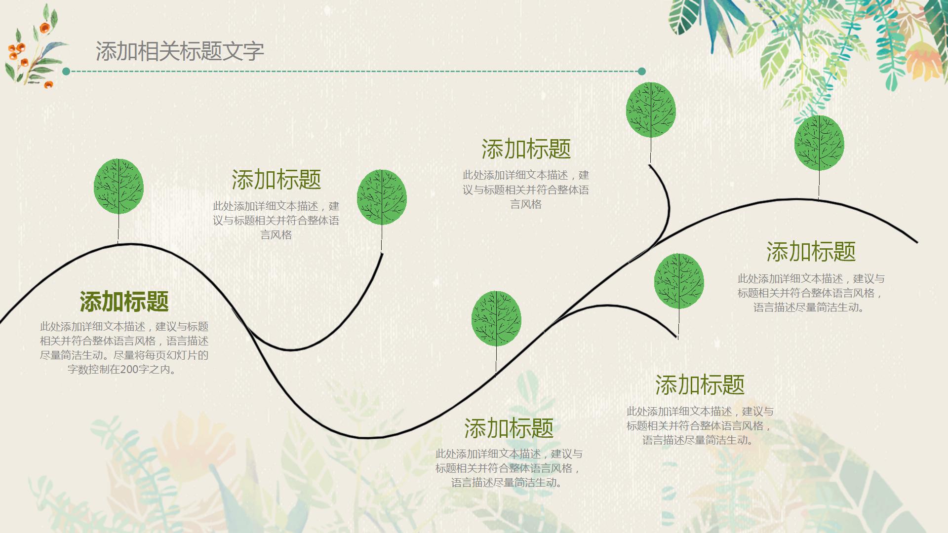 绿色小清新教师工作汇报通用ppt模板