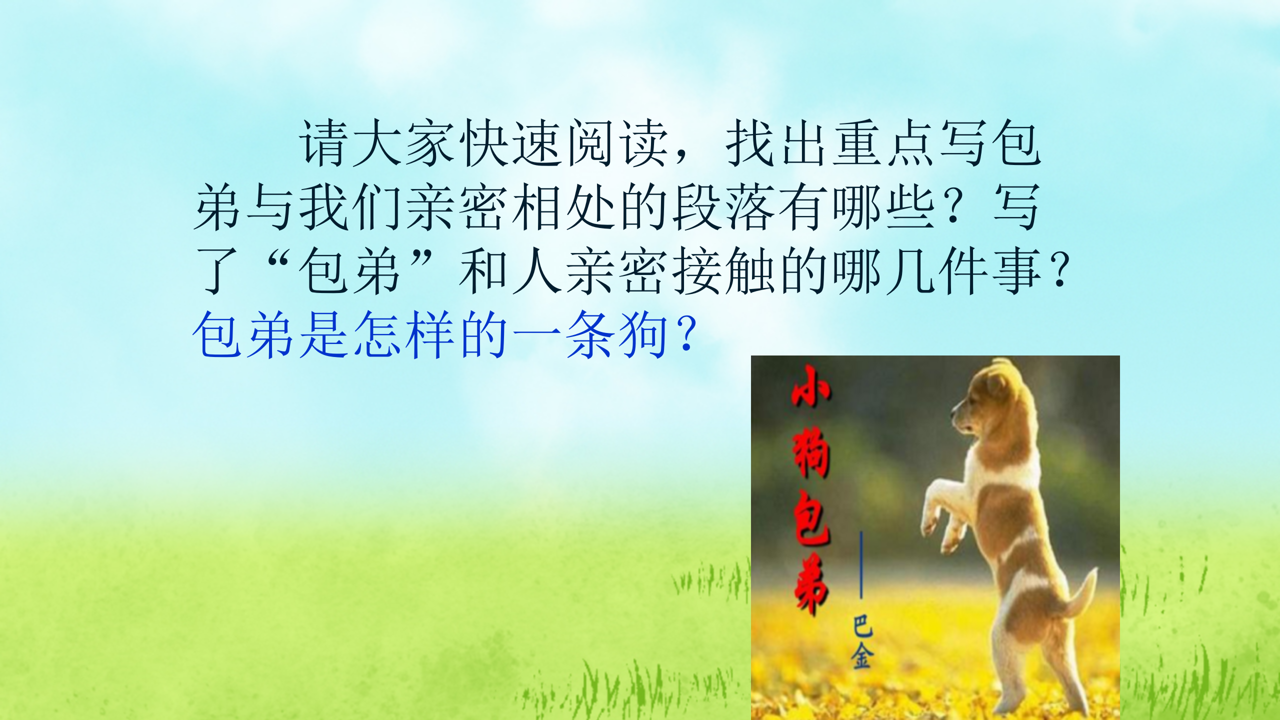小狗包弟ppt课件PPT课件下载