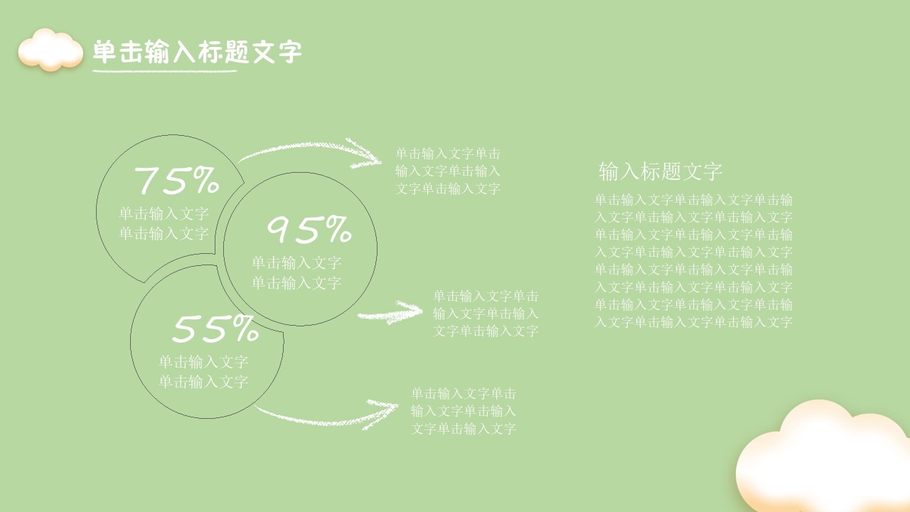 绿色卡通教育教学课件培训ppt模板