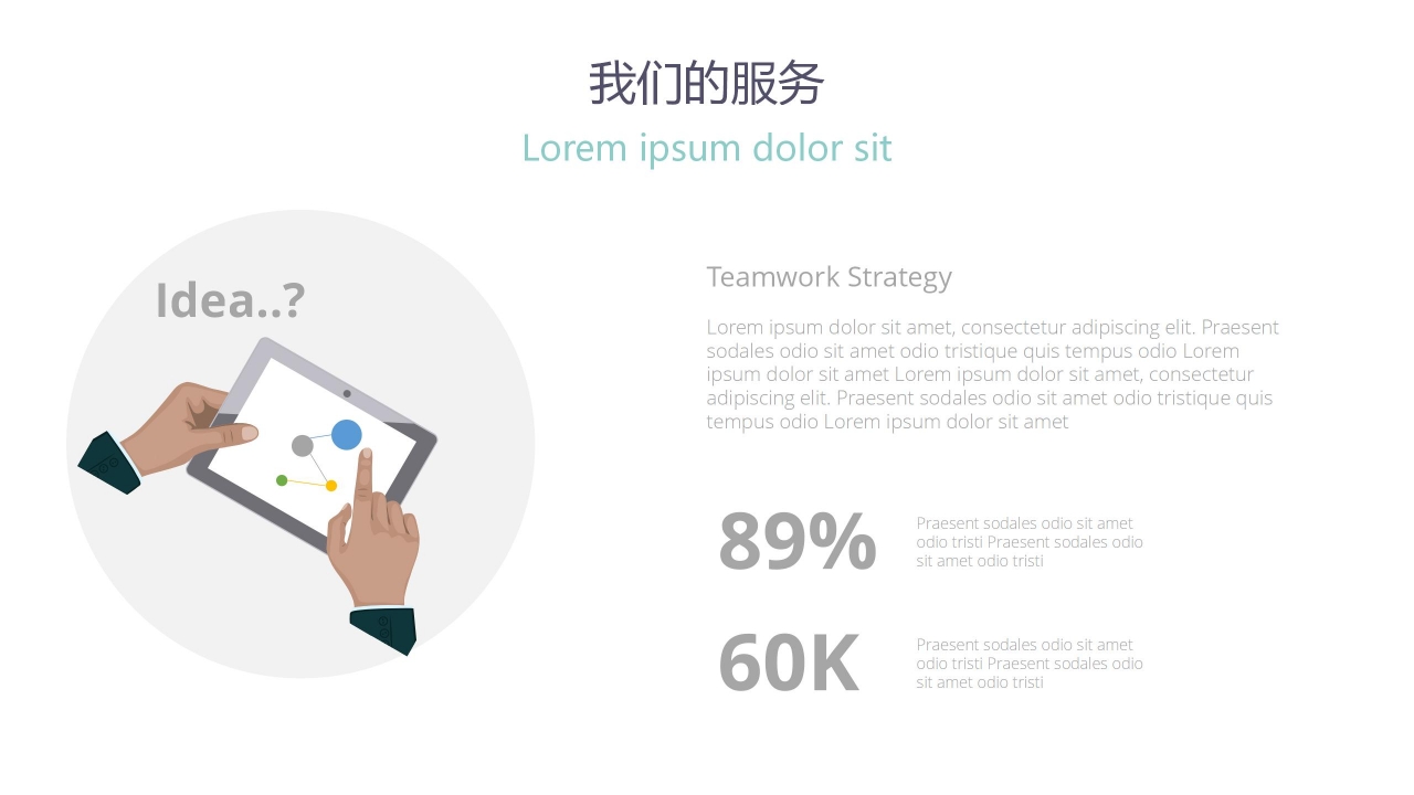 公司介绍与服务介绍商业报告ppt模板