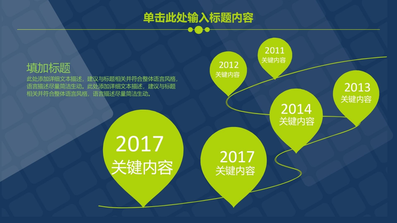 蓝色简约工作汇报ppt模板