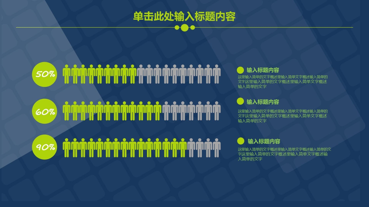 蓝色简约工作汇报ppt模板