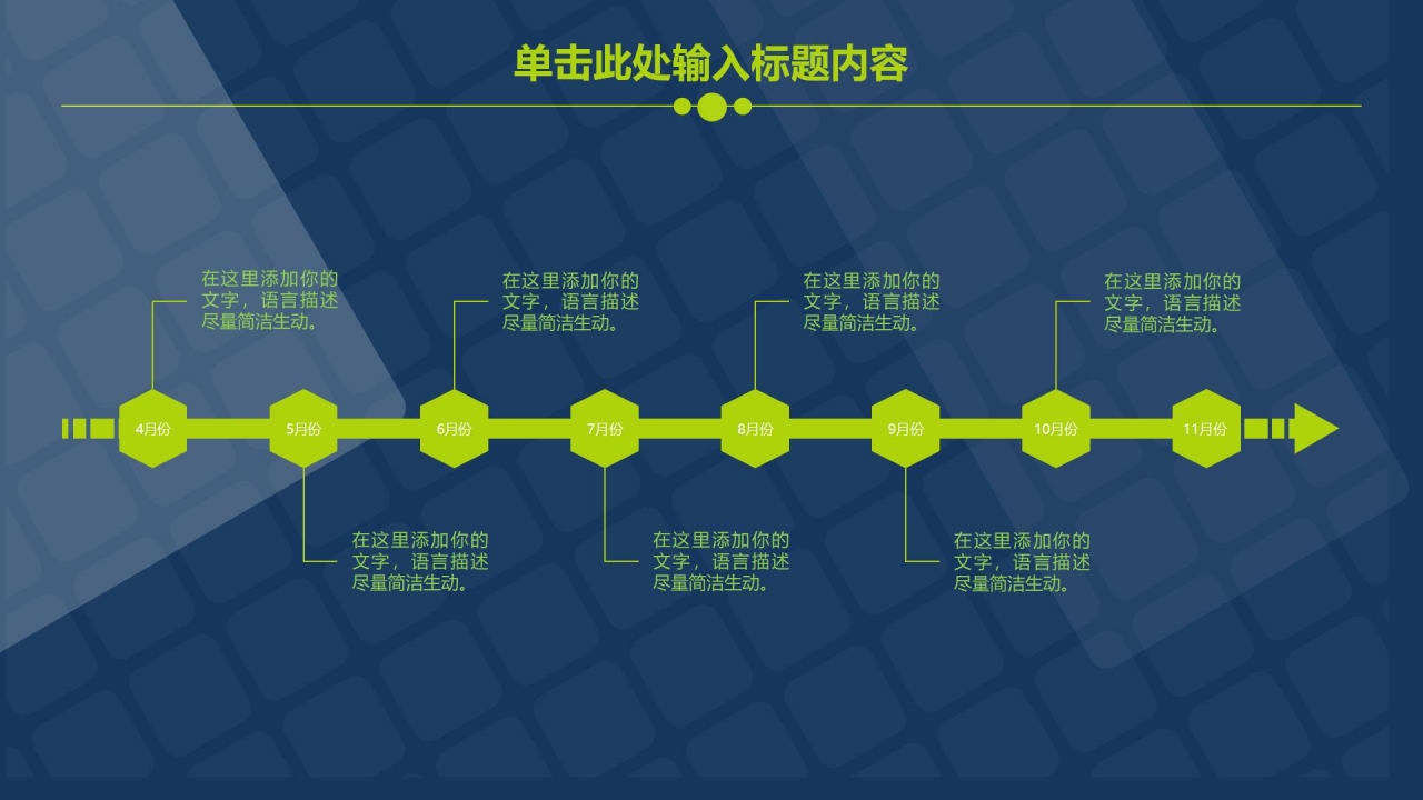 蓝色简约工作汇报ppt模板