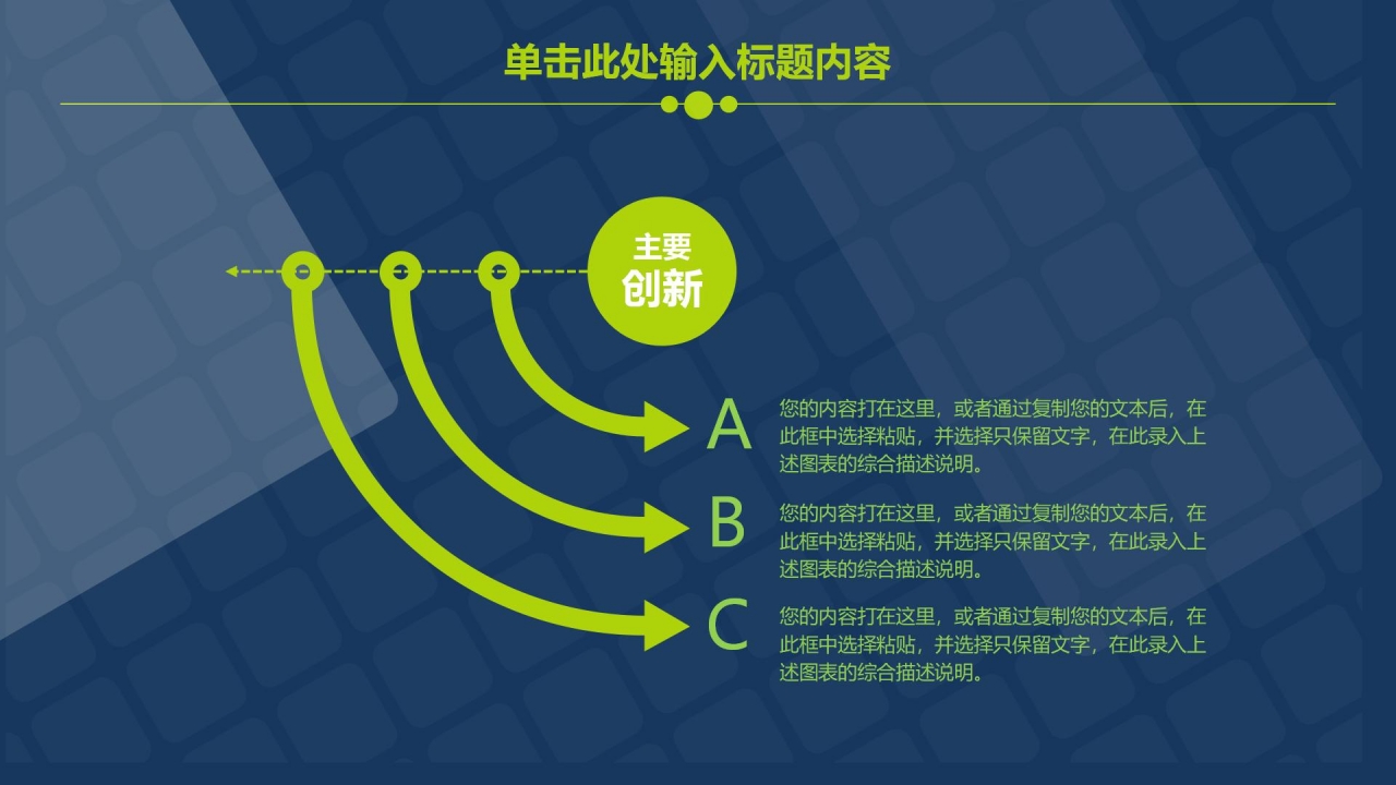 蓝色简约工作汇报ppt模板
