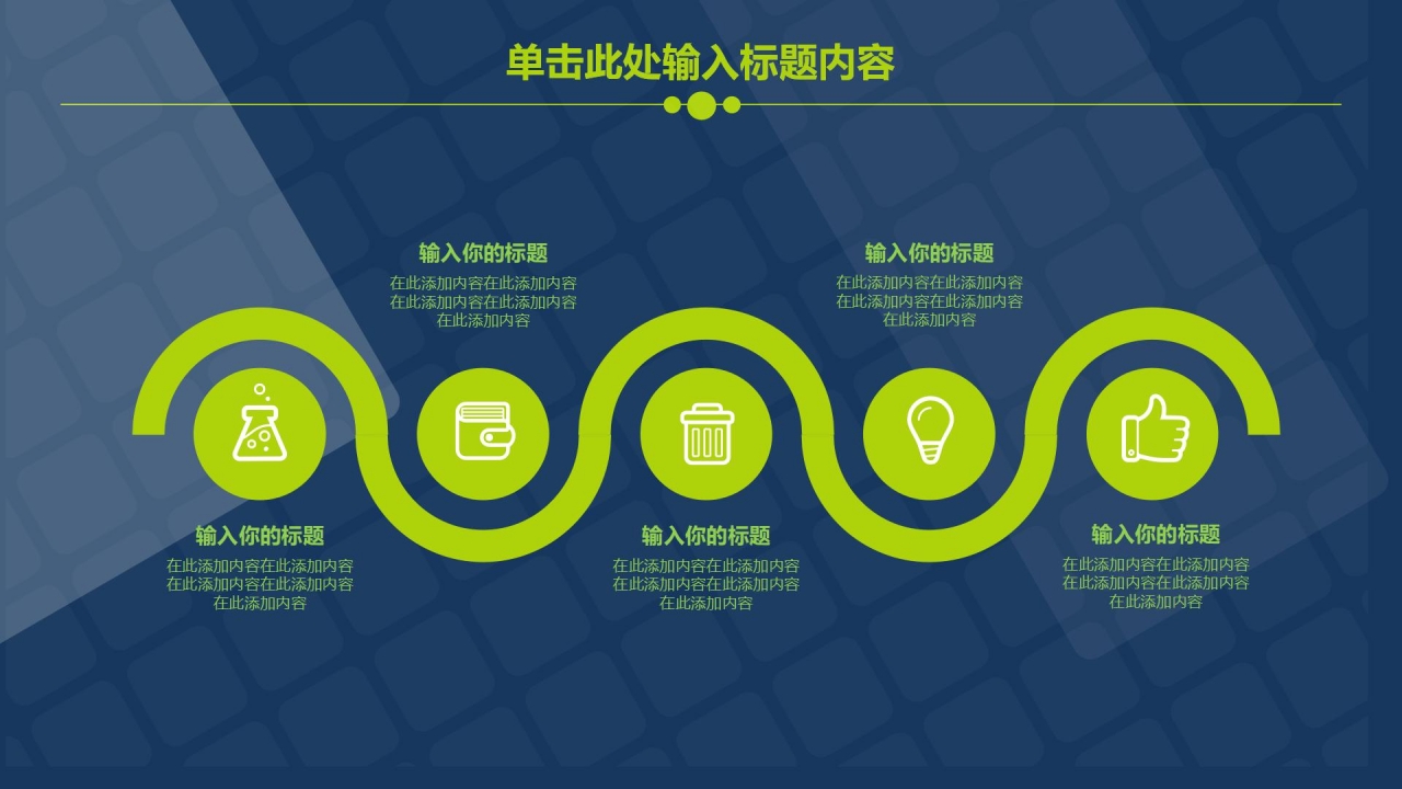 蓝色简约工作汇报ppt模板