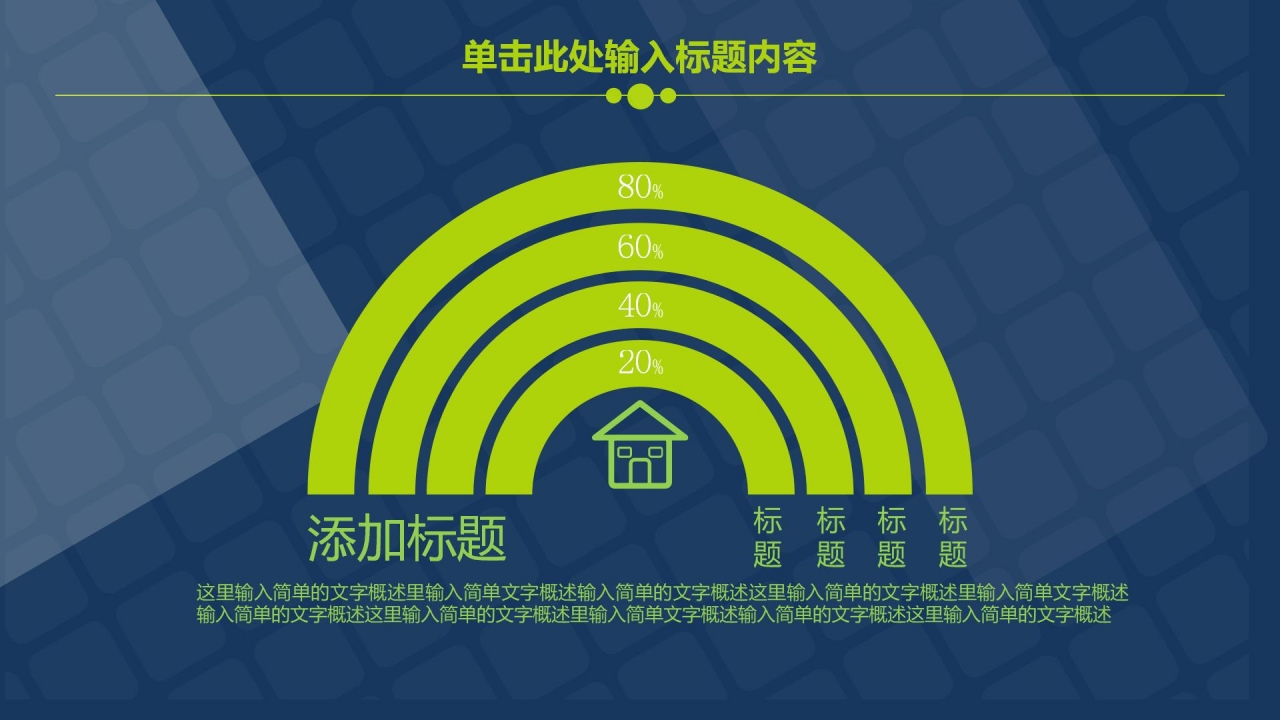 蓝色简约工作汇报ppt模板