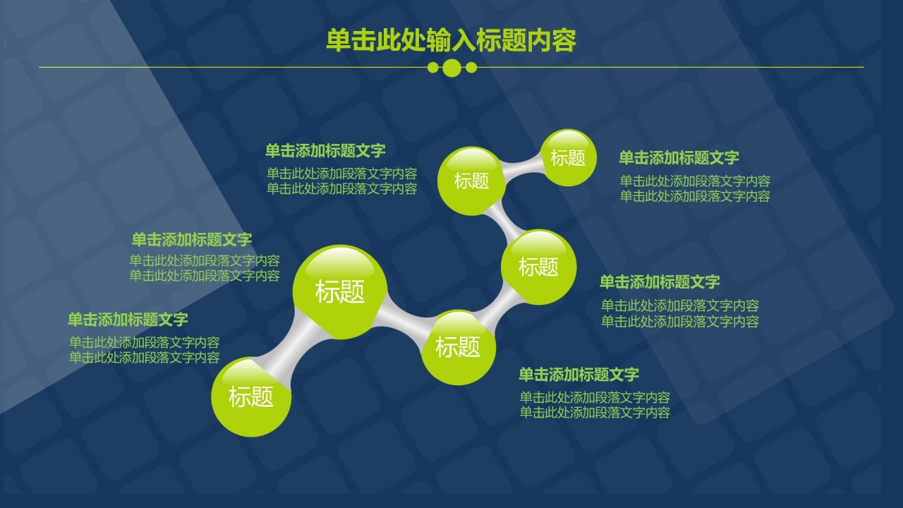 蓝色简约工作汇报ppt模板