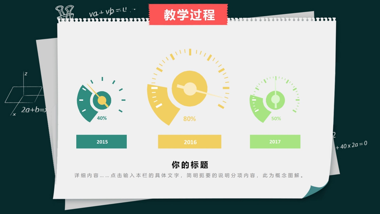 时尚简约教师说课通用ppt模板