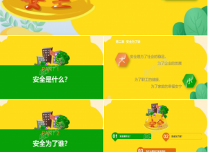 卡通安全生产科普培训ppt课件模板下载推荐