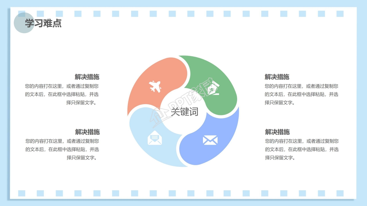 小清新毕业发展计划通用个人成长职业规划ppt模板