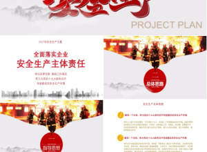 企业安全生产月宣传教育ppt模板下载推荐