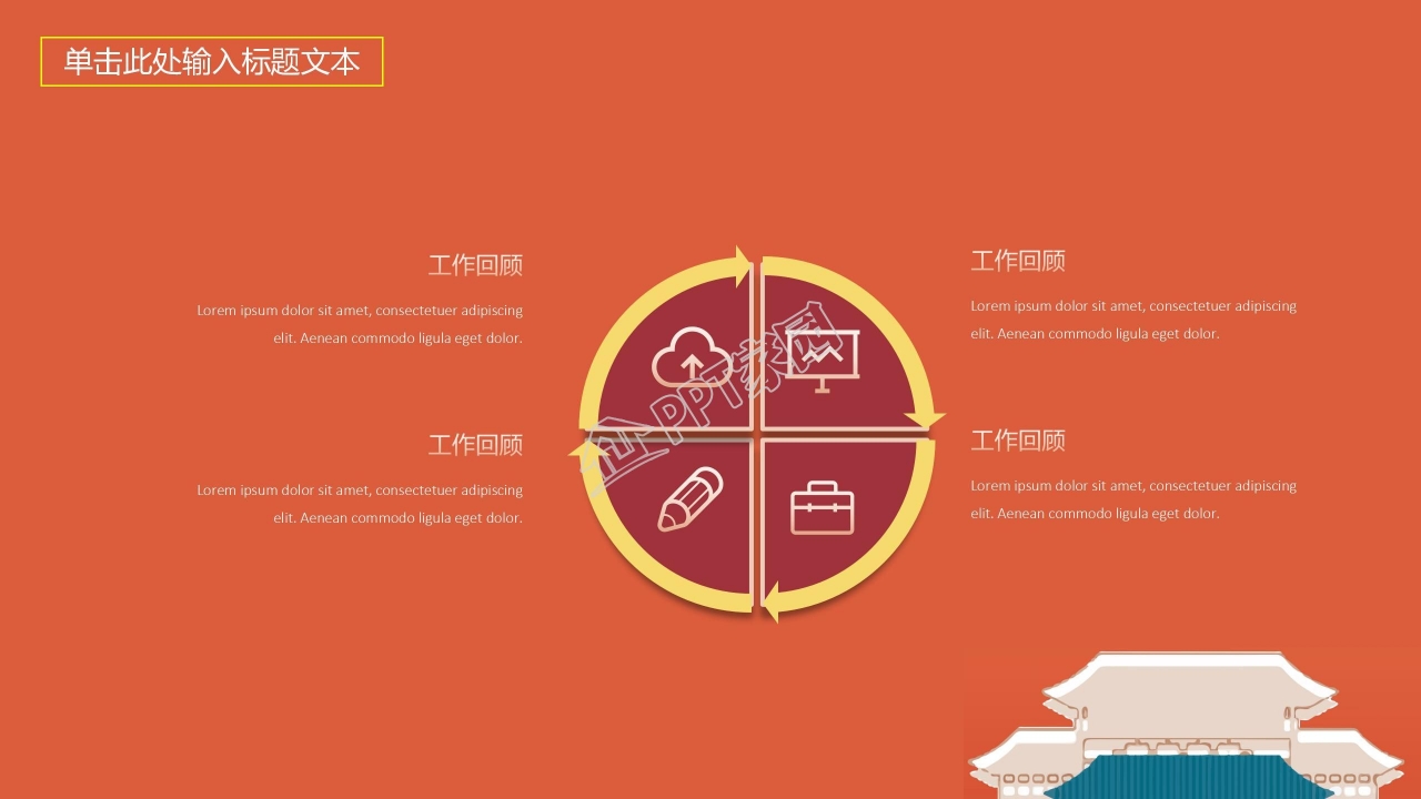 舌尖上的茶香古典中国风PPT模板