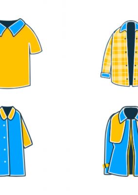 冬季服装搭配图标ppt模板