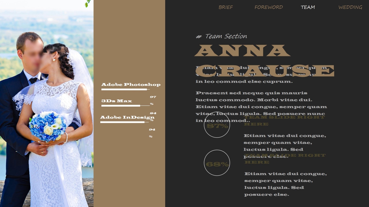 欧美风高端婚礼策划ppt模板