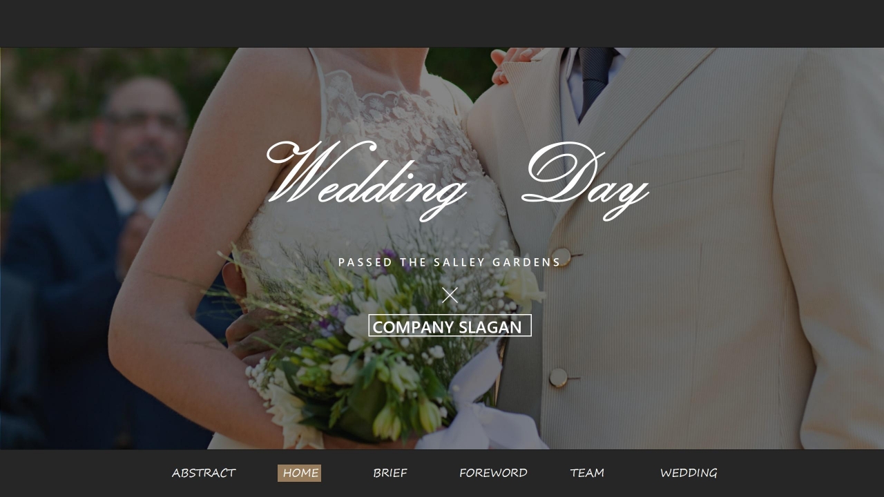 欧美风高端婚礼策划ppt模板