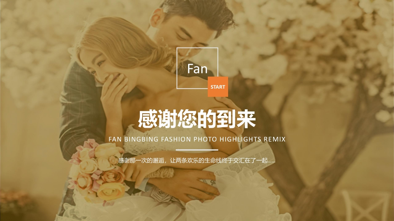 我们的婚礼主题婚礼策划ppt模板