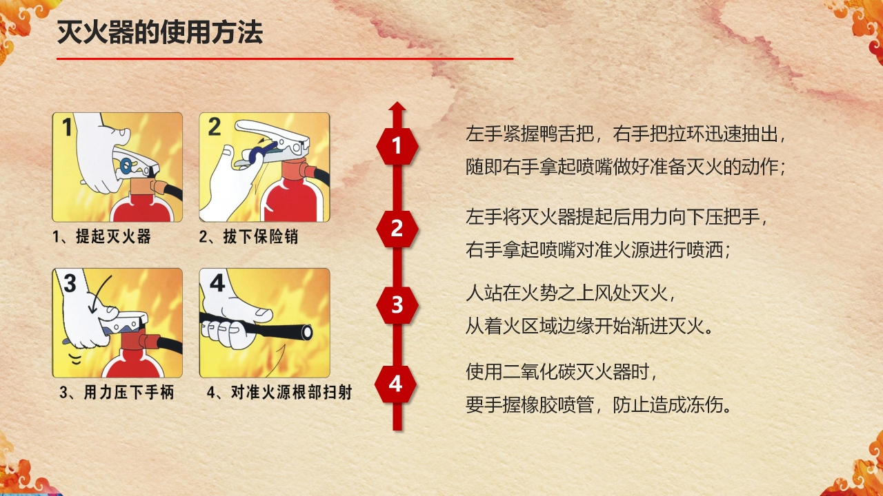 关注消防珍爱生命主题消防知识宣传ppt模板