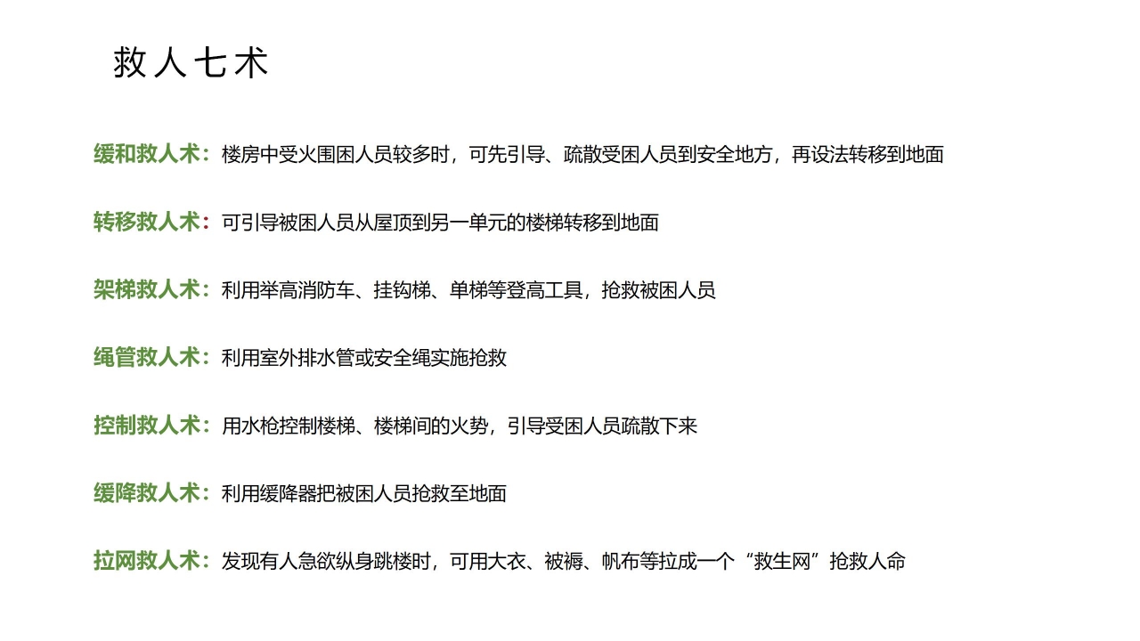 卡通关注消防安全知识宣传ppt模板