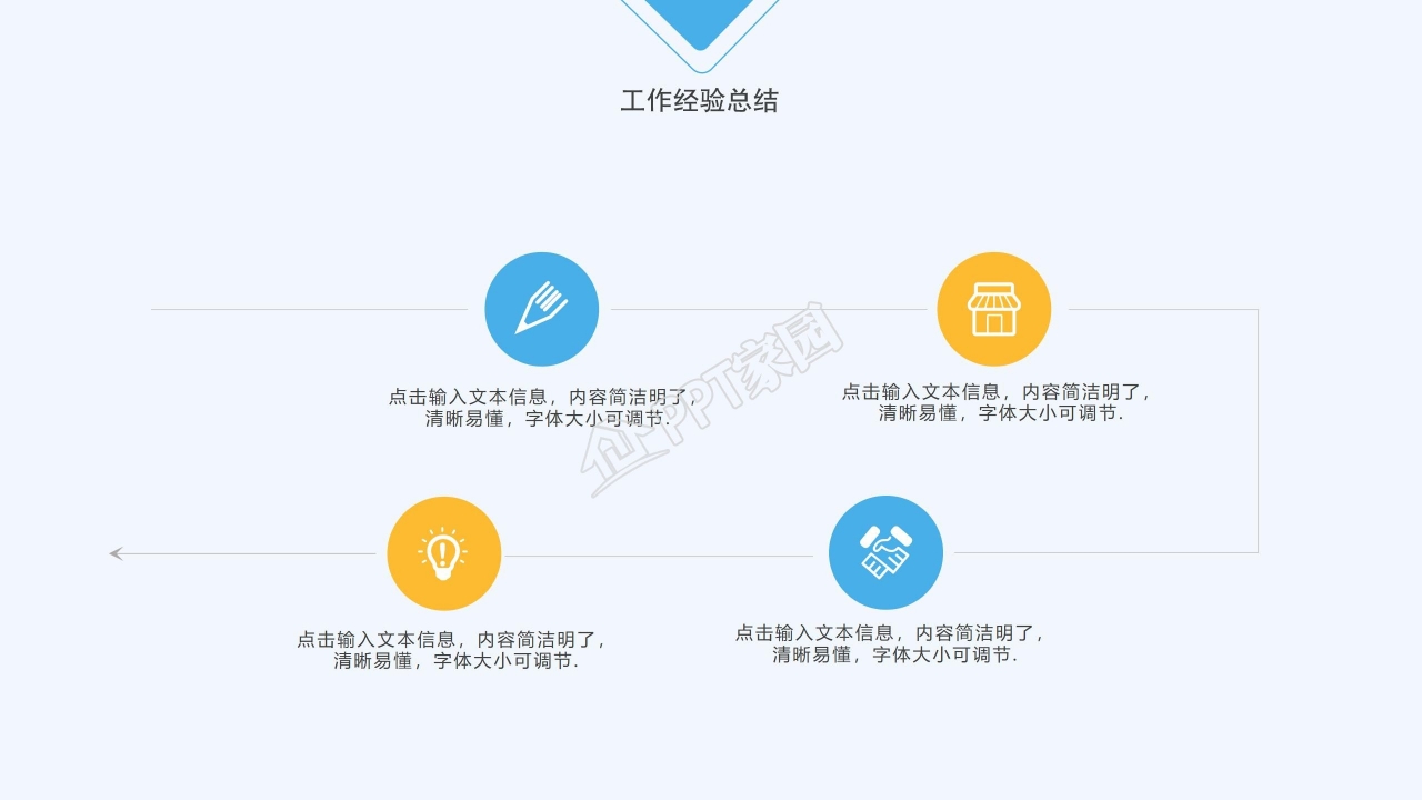 蓝色简约课程培训通用教育教学课件ppt模板