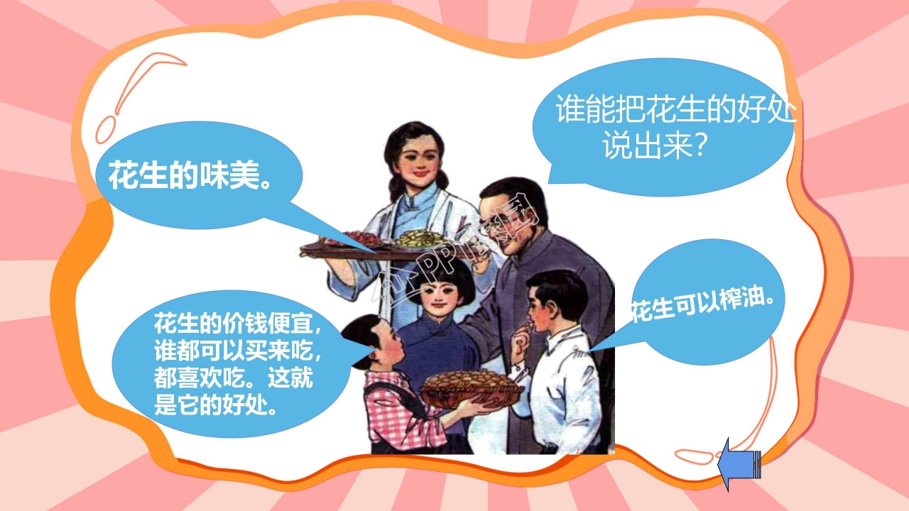 课件落花生ppt模板