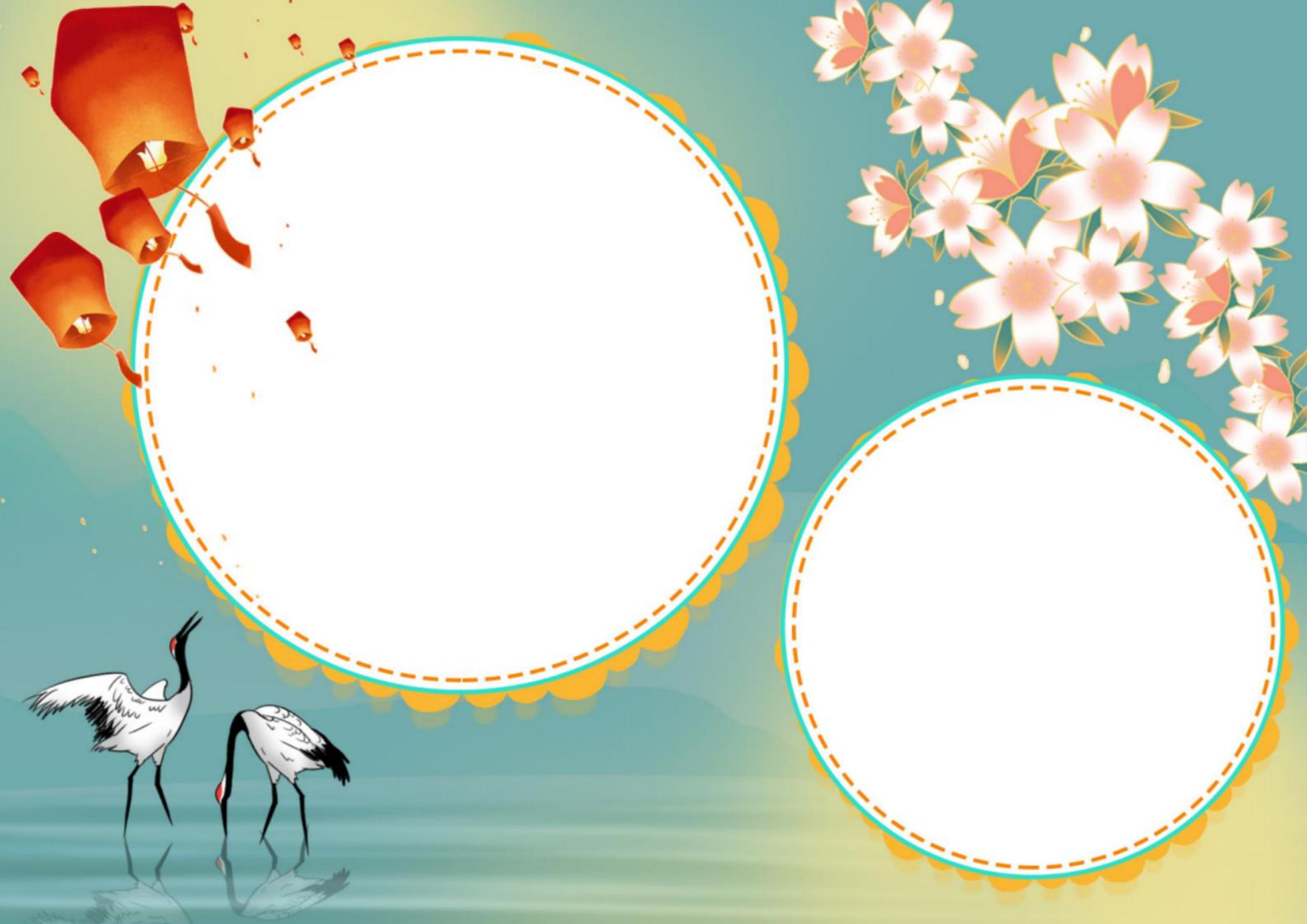 红色喜庆中国风中秋节团圆小报手抄报