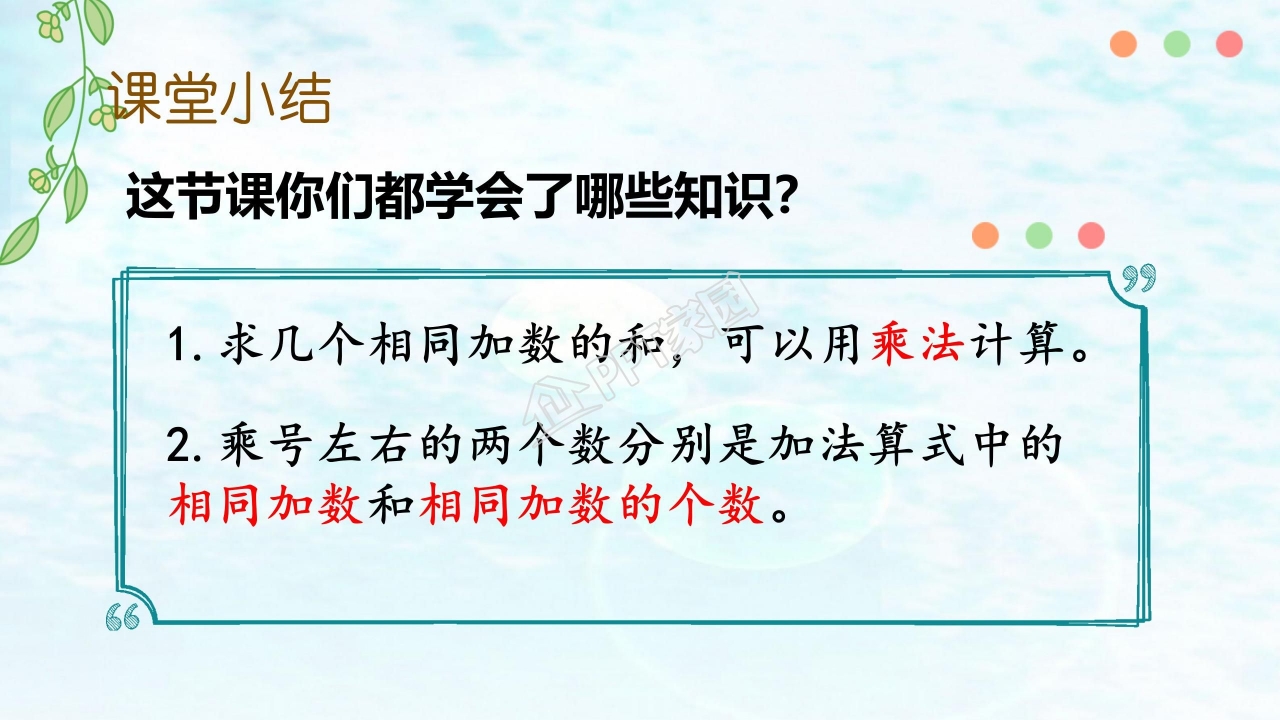 小学生表内乘法ppt课件