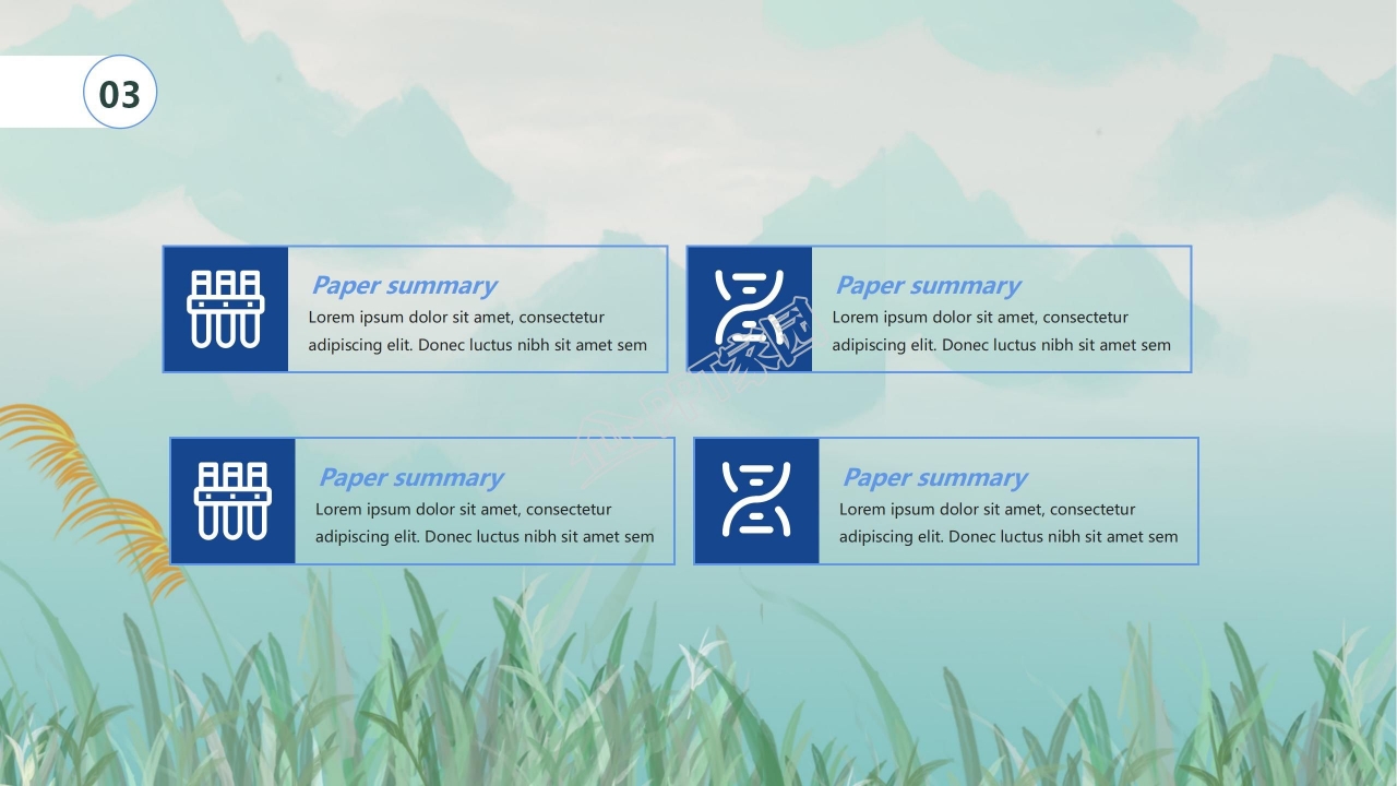 创意画轴水墨古典风PPT模板