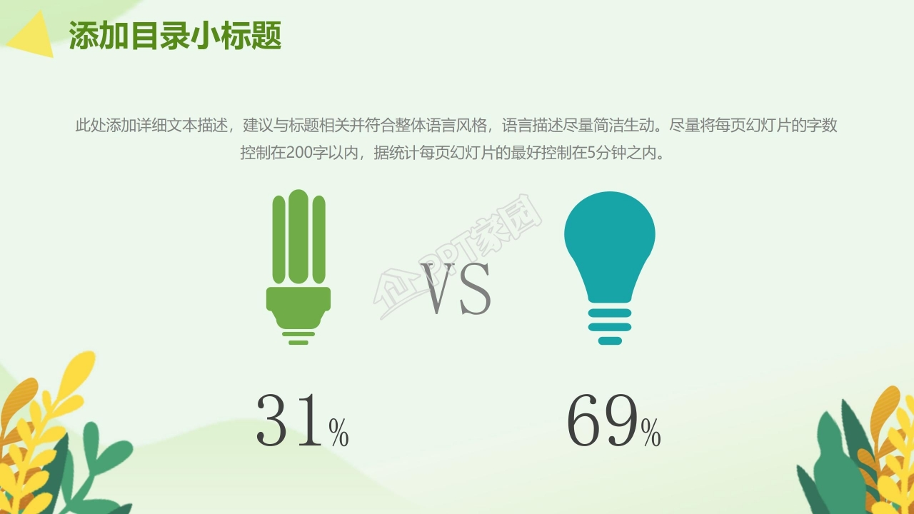 生态环境森林开发和保护PPT模板
