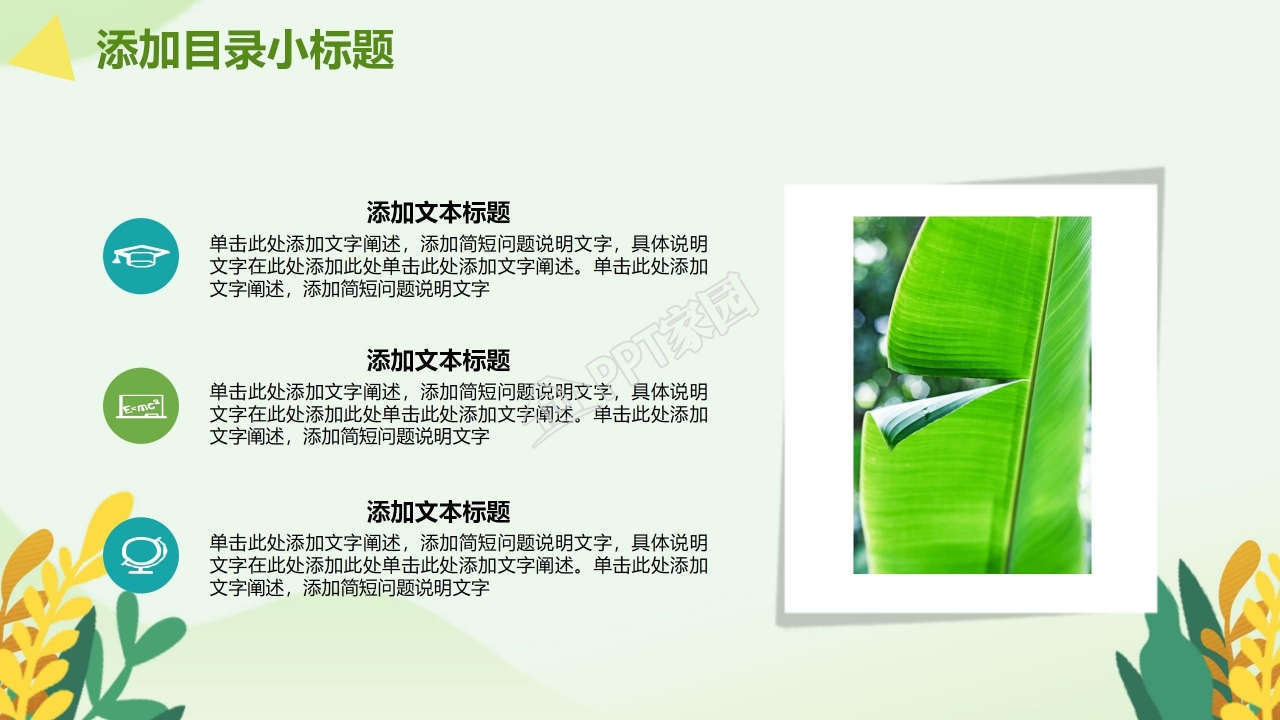 生态环境森林开发和保护PPT模板