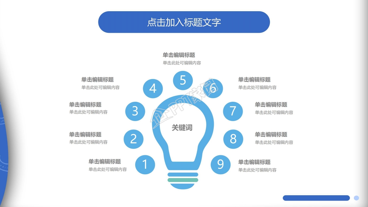 蓝色简约工作总结汇报通用ppt模板