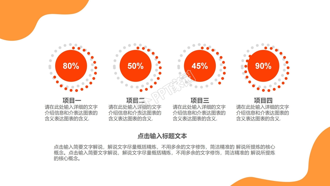 橙色商务风商业计划书ppt模板