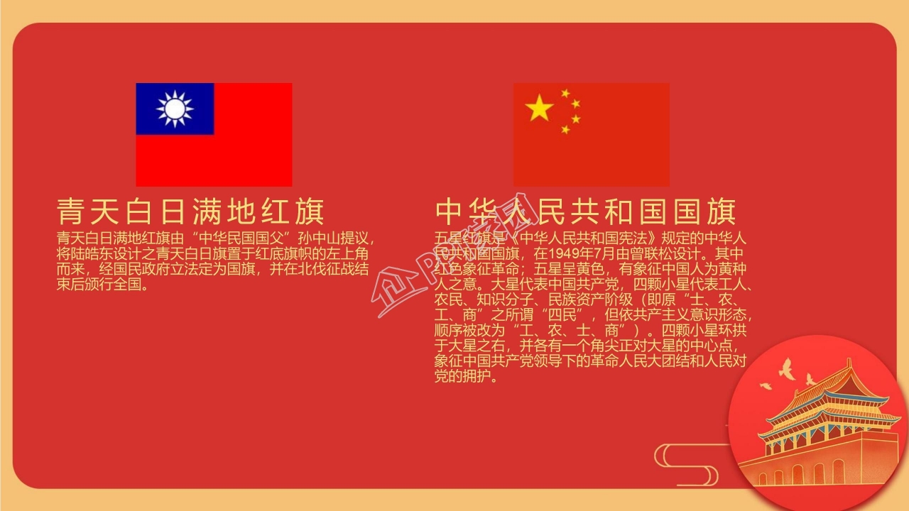 星光璀璨大气创意国庆节PPT模板