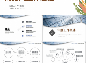 简洁商务风工作总结ppt模板下载推荐