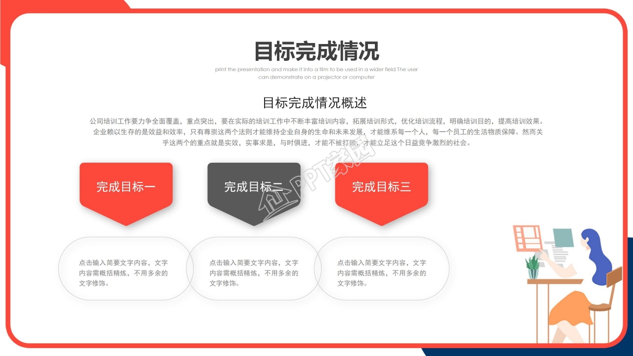 2021年工作年终总结述职报告工作计划ppt模板