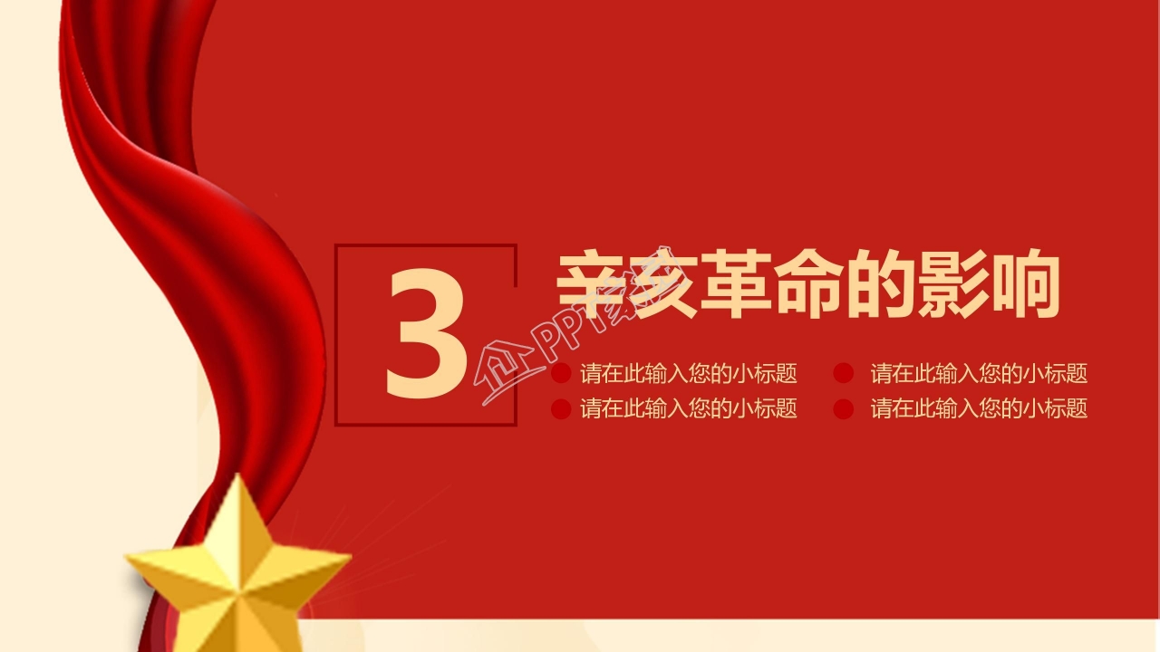 纪念辛亥革命110周年ppt模板