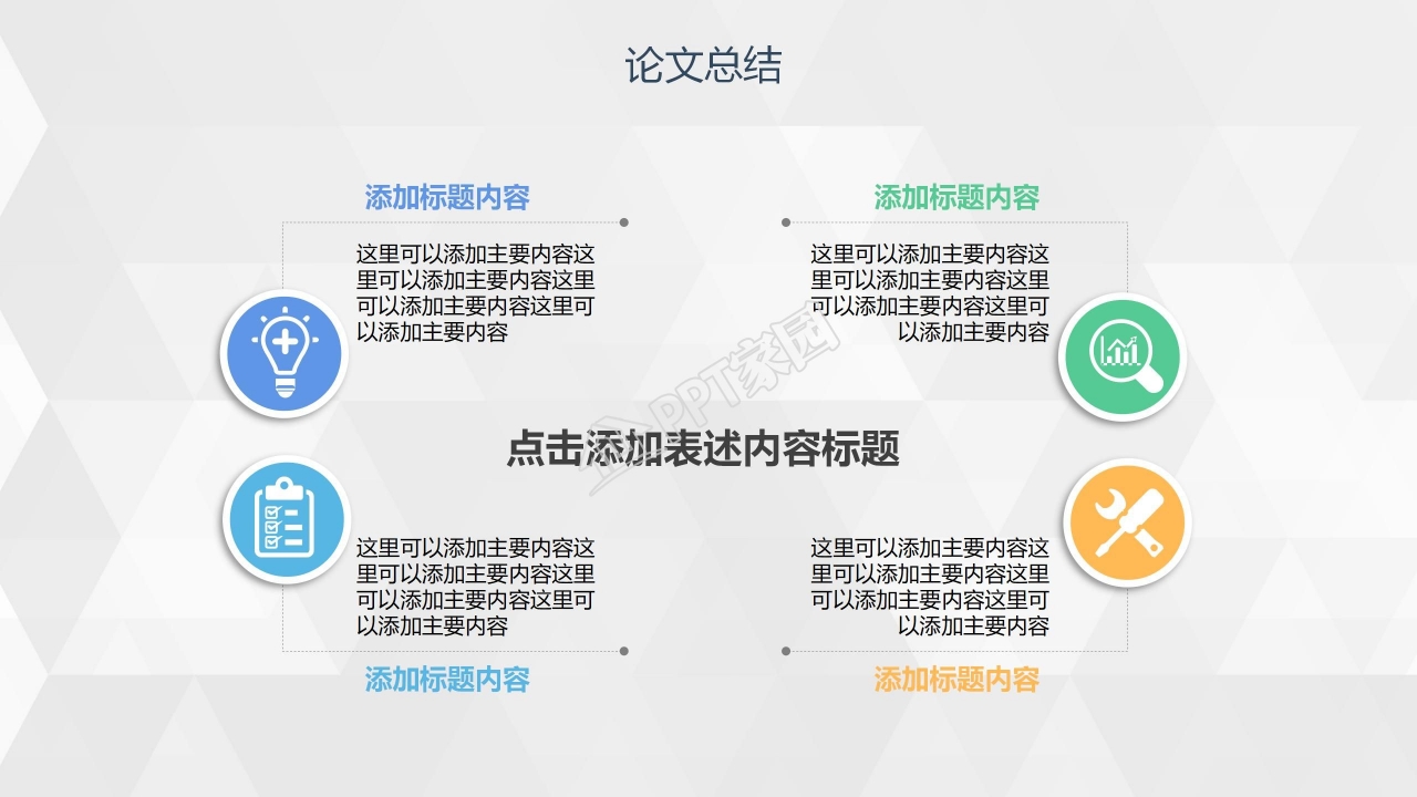 工业设计毕业论文范文PPT模板