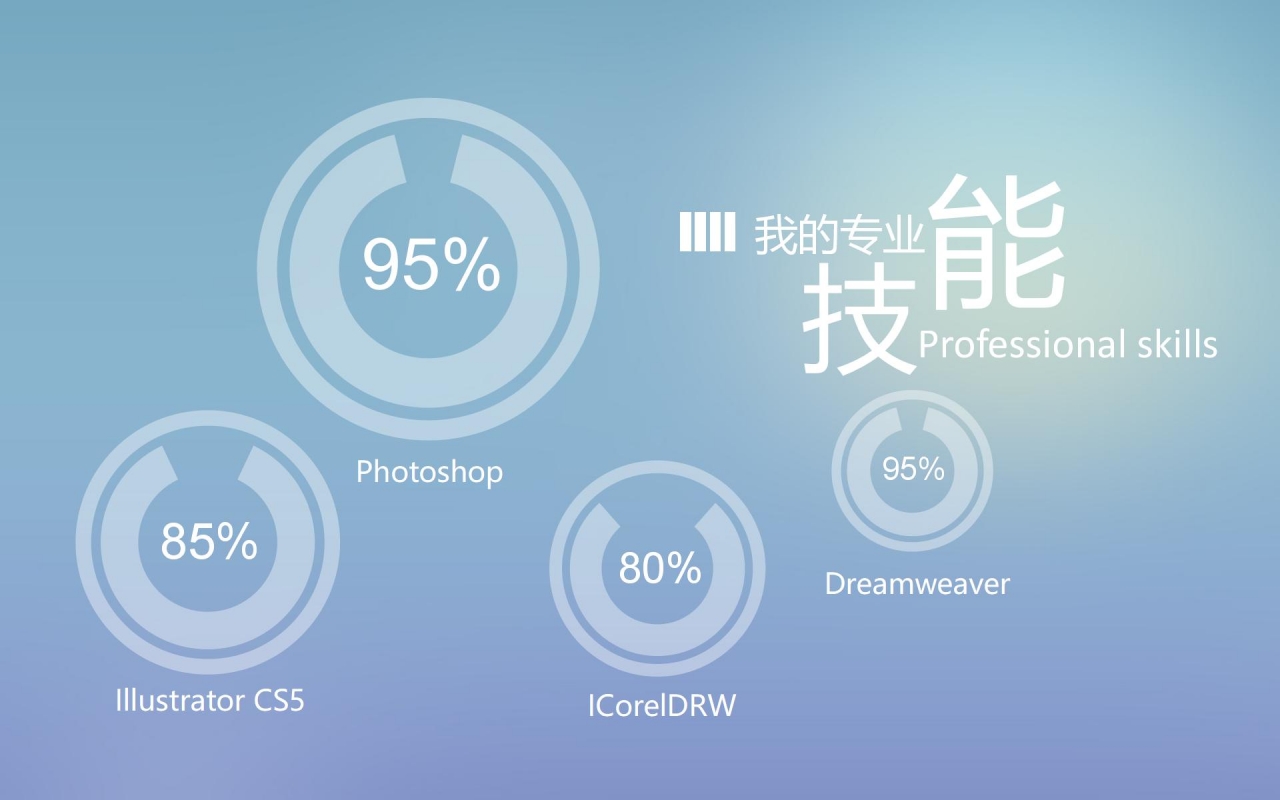 细线艺术创意：设计师求职个人简历ppt模板