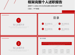 企业个人述职报告ppt模板下载推荐