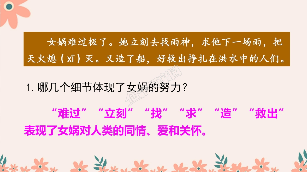 四年级语文上册女娲补天ppt课件