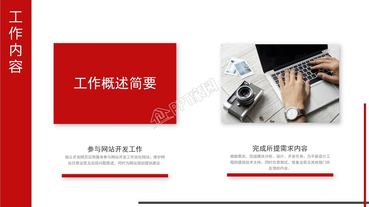 欧美商务风年终工作总结汇报ppt模板