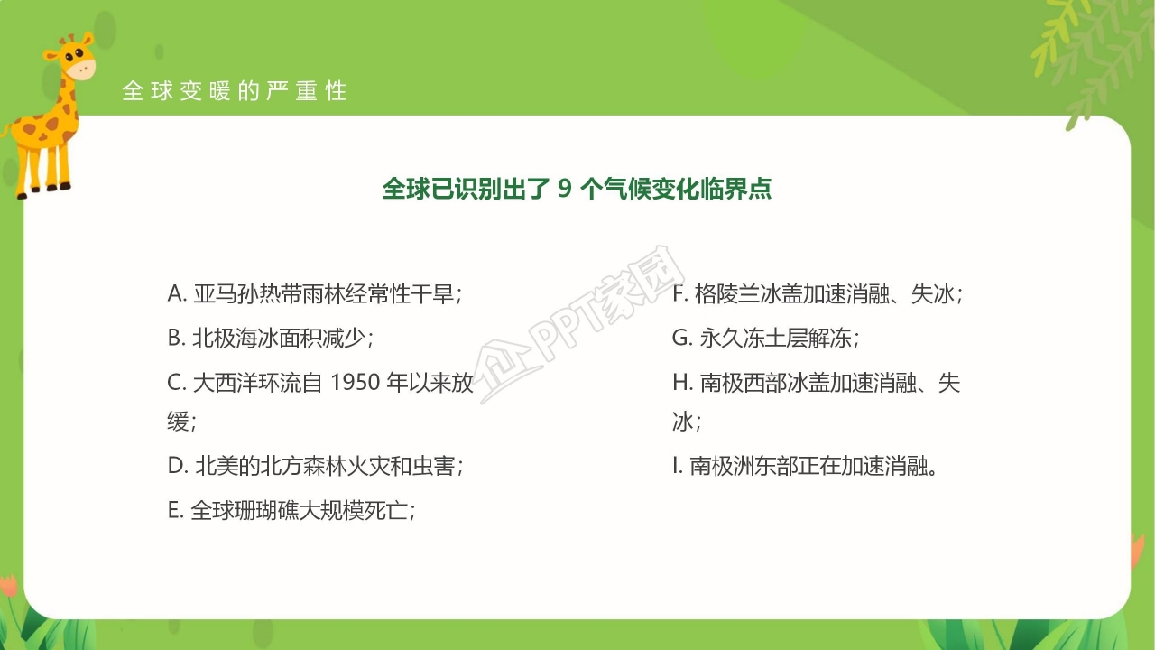 读懂碳中和概念全球变暖严重性及相关政策ppt模板