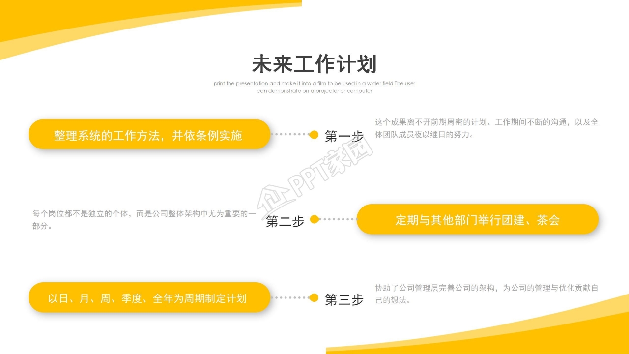 简约商务风工作总结汇报ppt模板